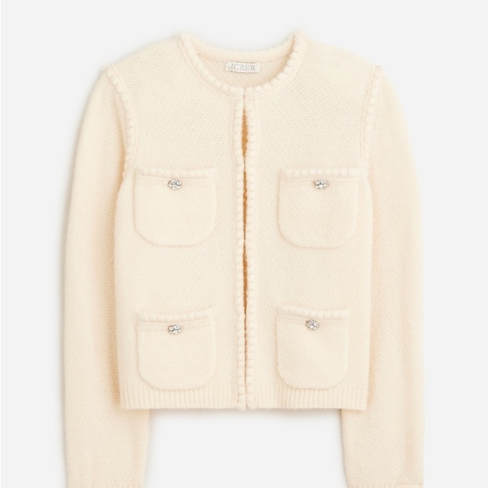 Odette sweater lady jacket with jewel buttons Size L